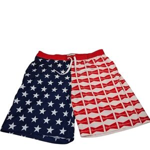 Tipsy Elves Red, White & Navy Star Logo Kids Shorts